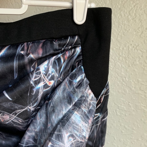Helmut Lang Stretch Silk Cellophane Print Mini Wrap Skirt - Picture 3 of 8
